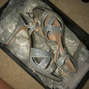 Sparkle prom heels , worn once